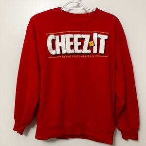Cheez-It Red Crewneck Sweater Size M